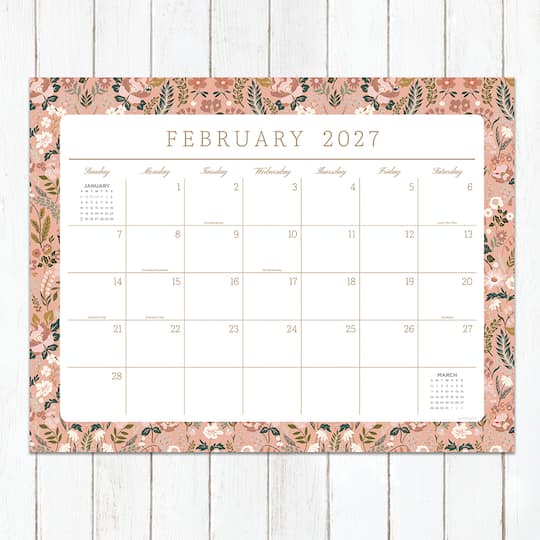 2027 Artisan Legacy Large Desk Pad Monthly Blotter Calendar